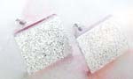 Great slection on gemstone jewelry China wholesale sand face diamond shape studs earring
