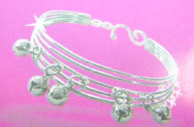  Dance school needs jewelry wholesale China supplier supply multi ring jiggle bells bangle  